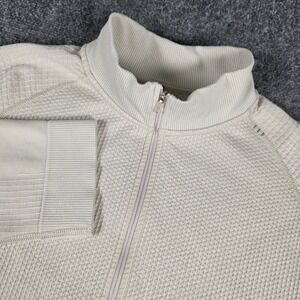 Lululemon Engineered Warmth Half‎ Zip Pullover Mens XL/XXL Beige Vapor Sweater